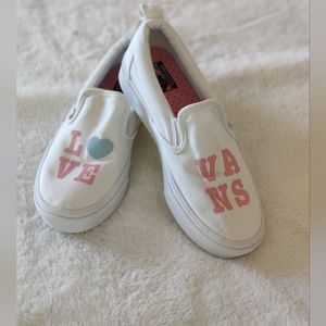 Like New: Vans "Love Vans" Sneaker Kids (Juniors) 3.5